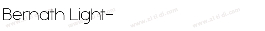 Bernath Light字体转换
